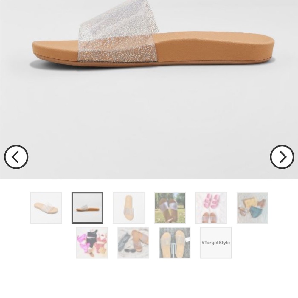 Clear glitter slides - Picture 2 of 4